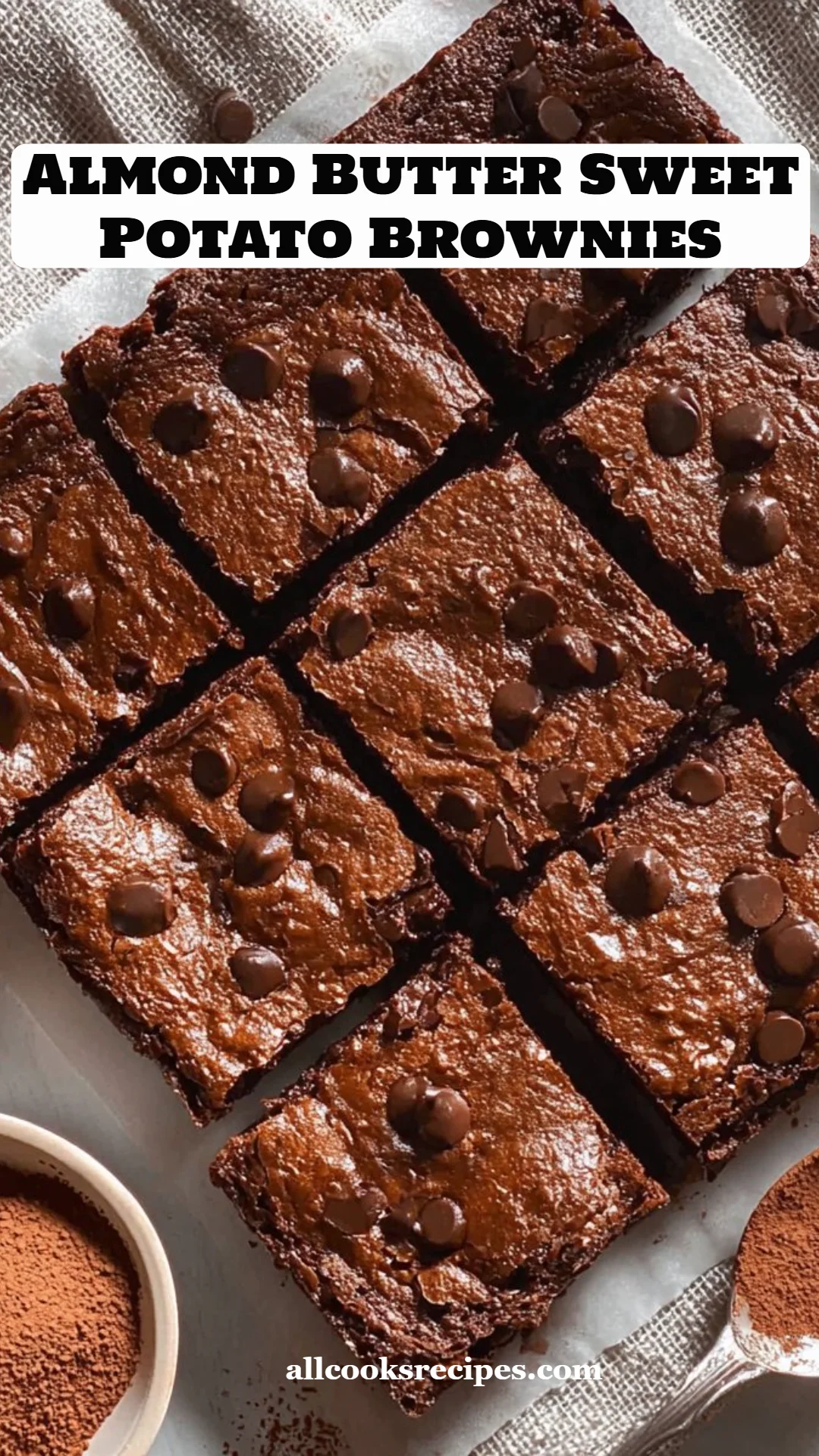 Almond Butter Sweet Potato Brownies