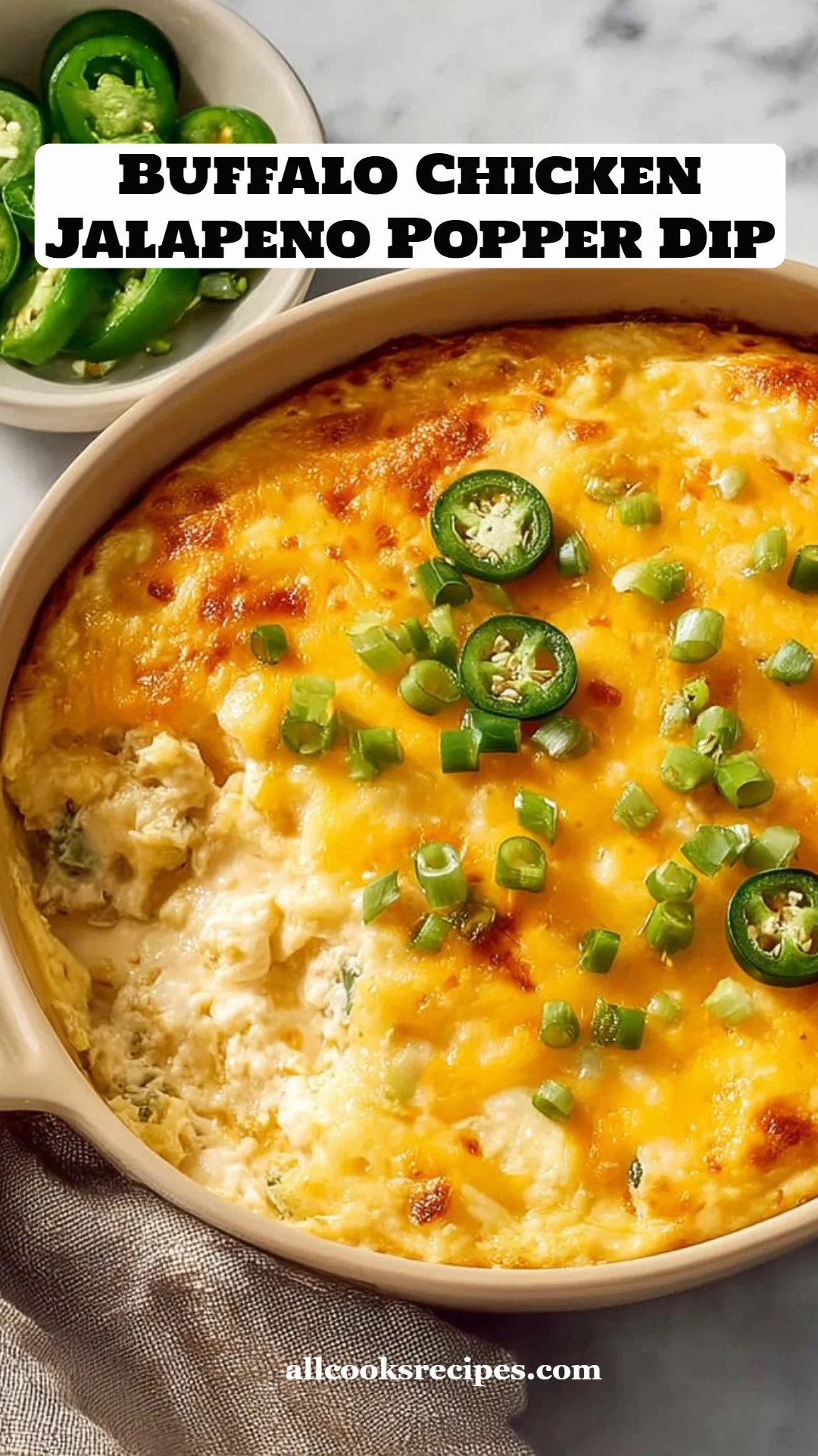 Buffalo Chicken Jalapeno Popper Dip