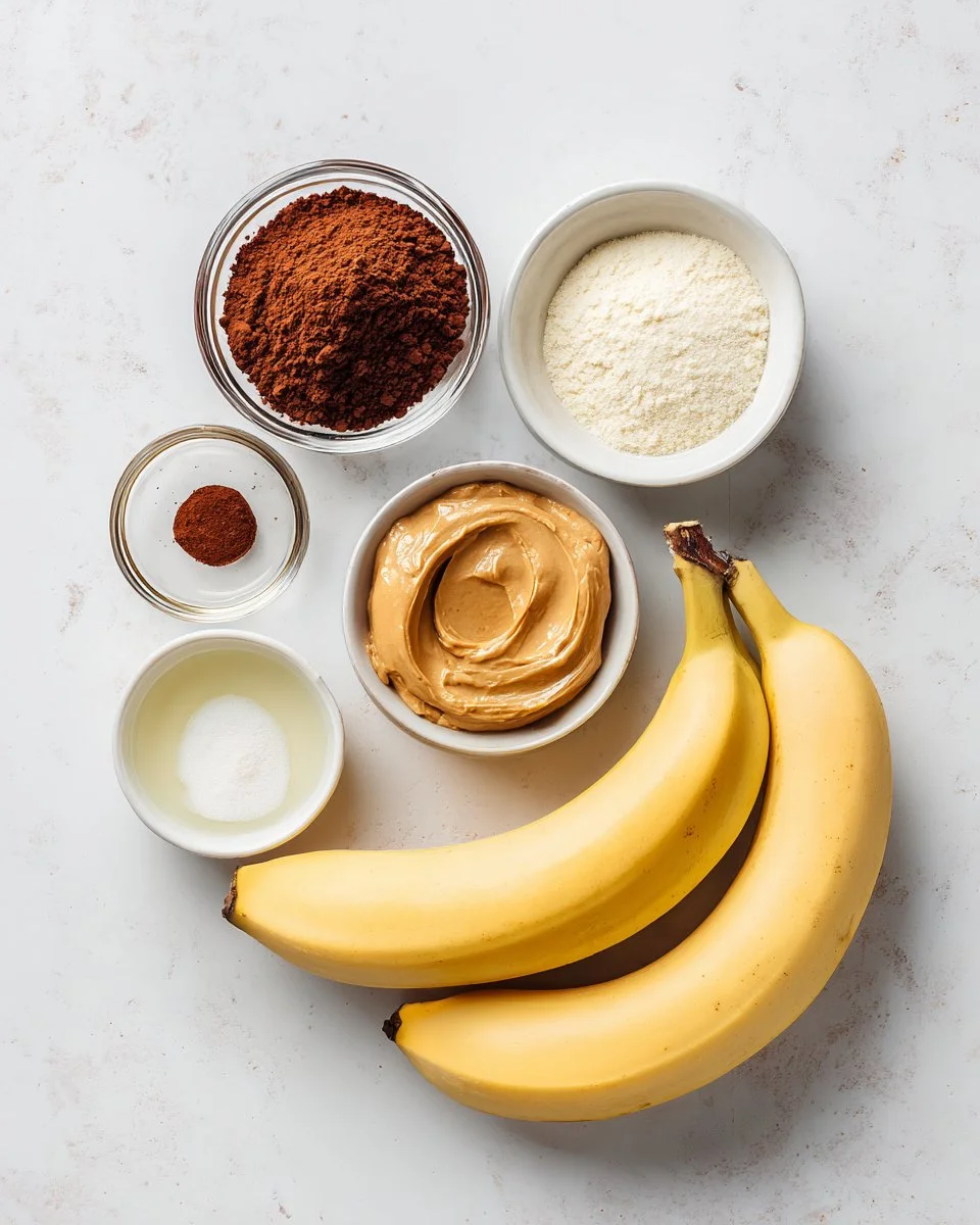 Chocolate 3 Ingredient Banana Brownies