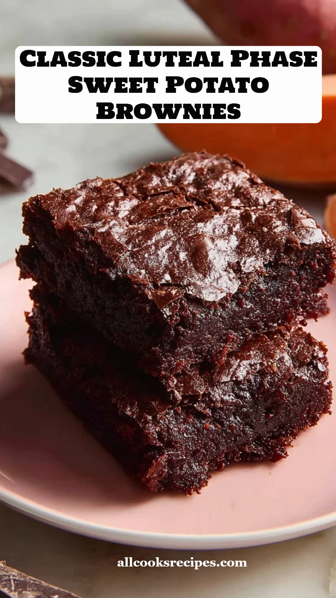 Classic Luteal Phase Sweet Potato Brownies