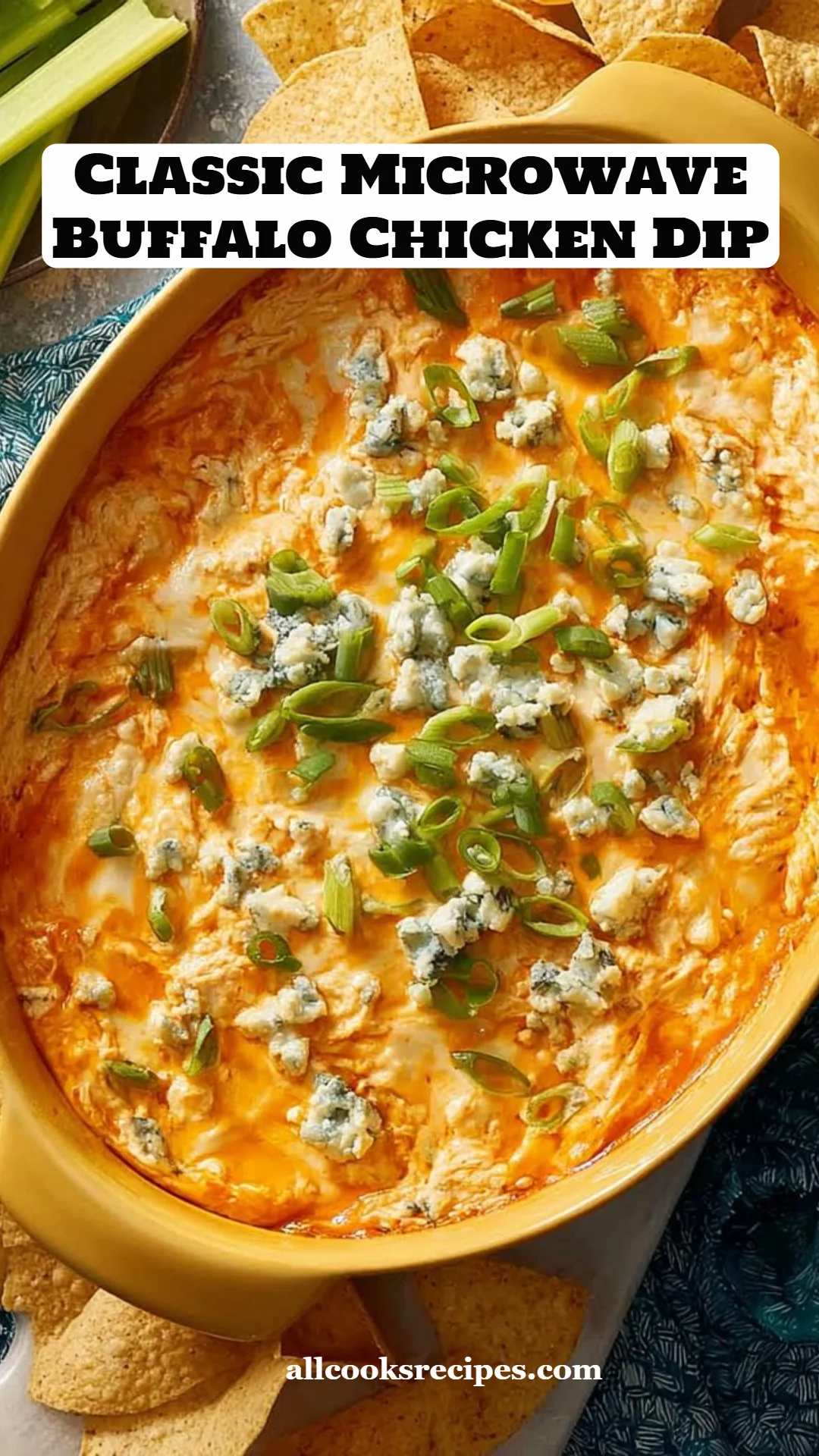 Classic Microwave Buffalo Chicken Dip