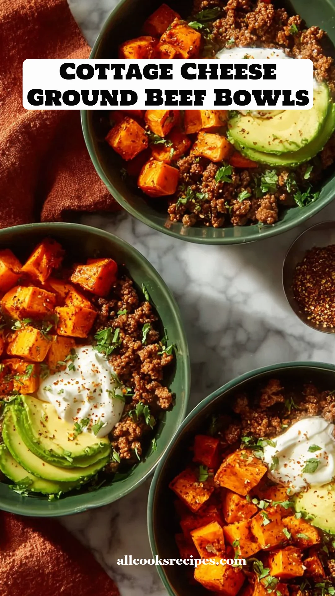 Cottage Cheese Ground Beef Bowls