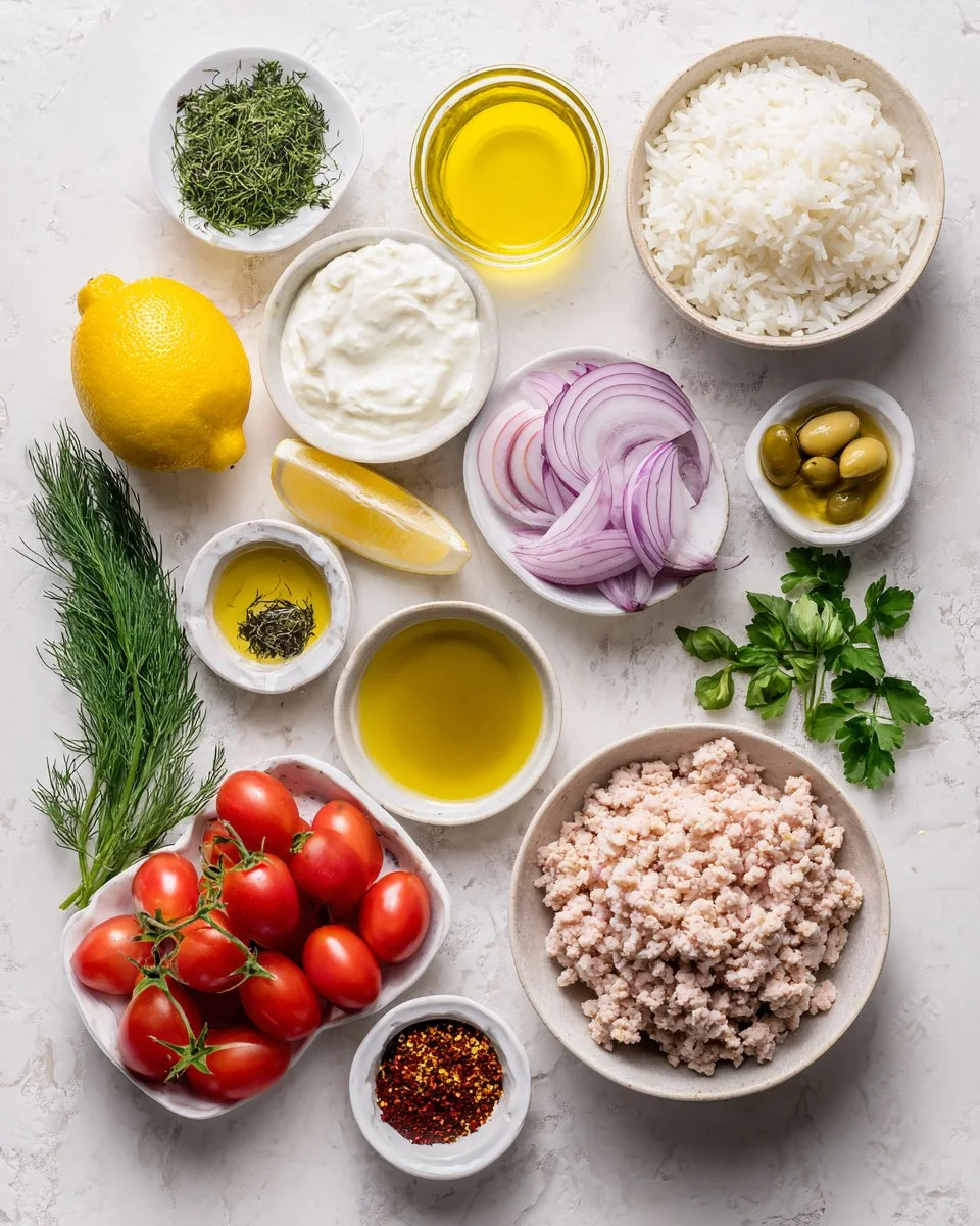 Quick Greek Ground Turkey Rice Bowls