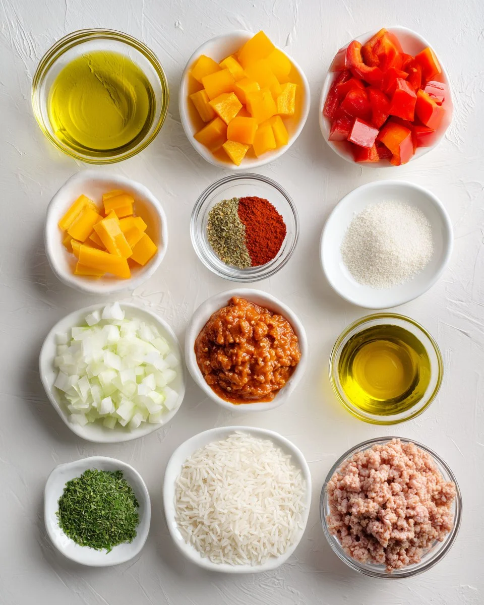 Quick Unstuffed Bell Peppers with Ground Turkey