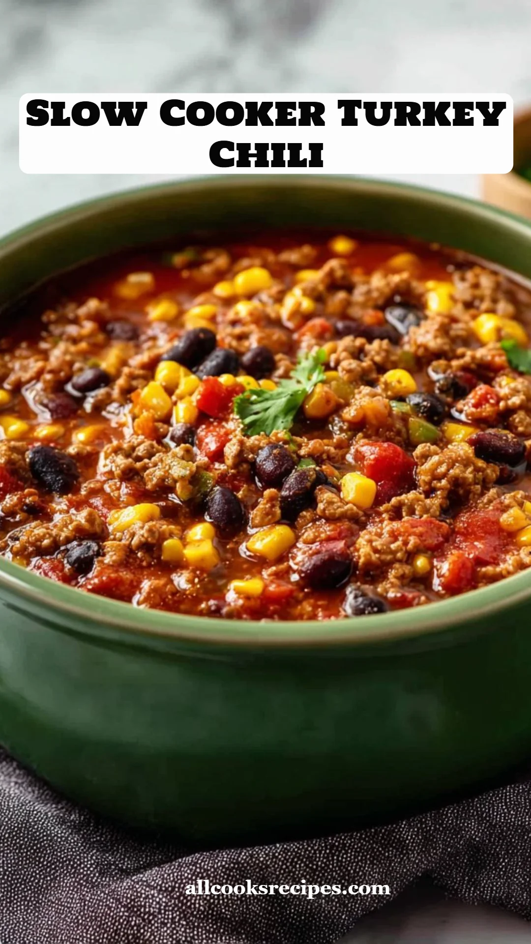 Slow Cooker Turkey Chili