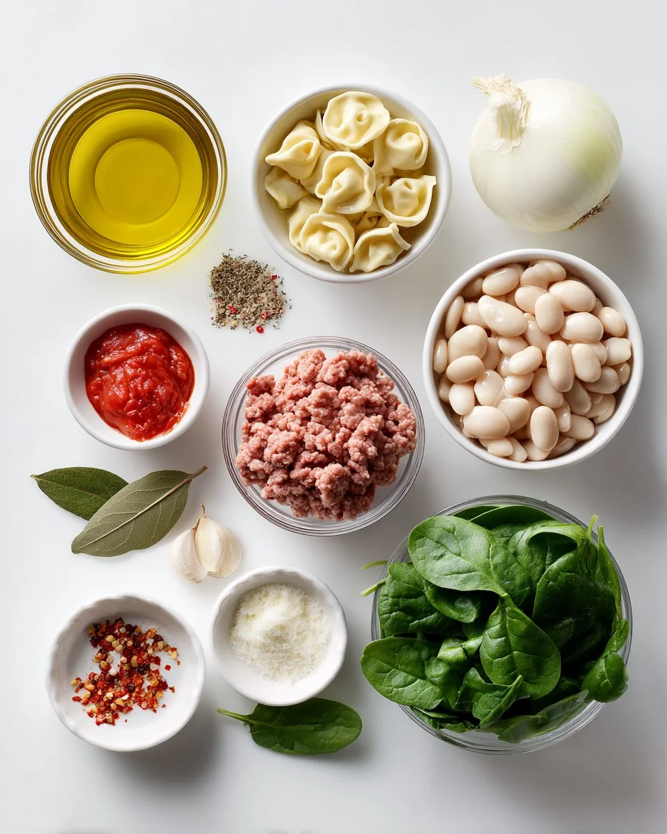 Turkey and Spinach Tortellini Soup