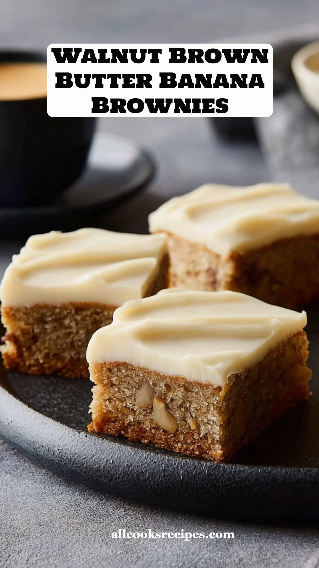 Walnut Brown Butter Banana Brownies