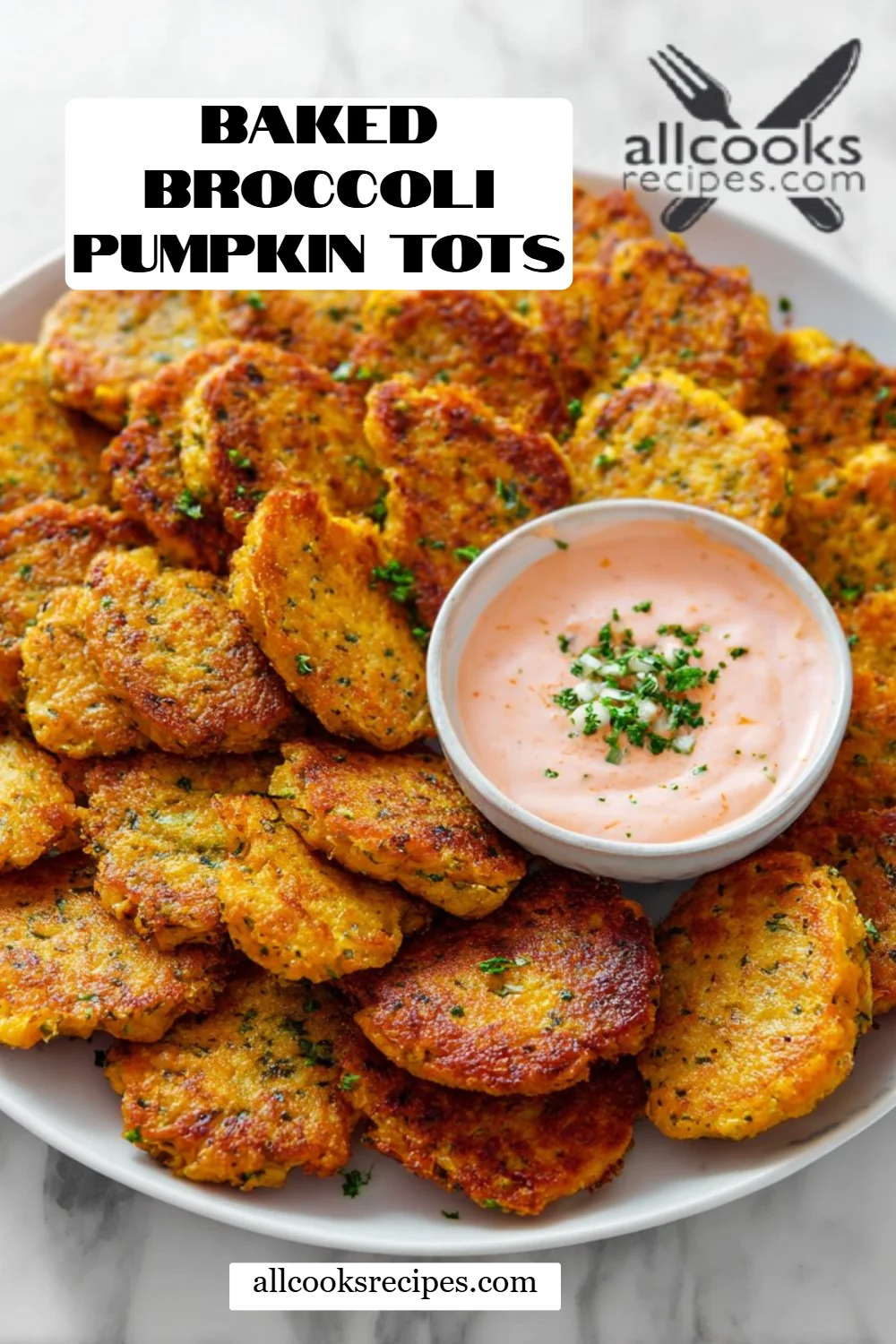 Baked Broccoli Pumpkin Tots