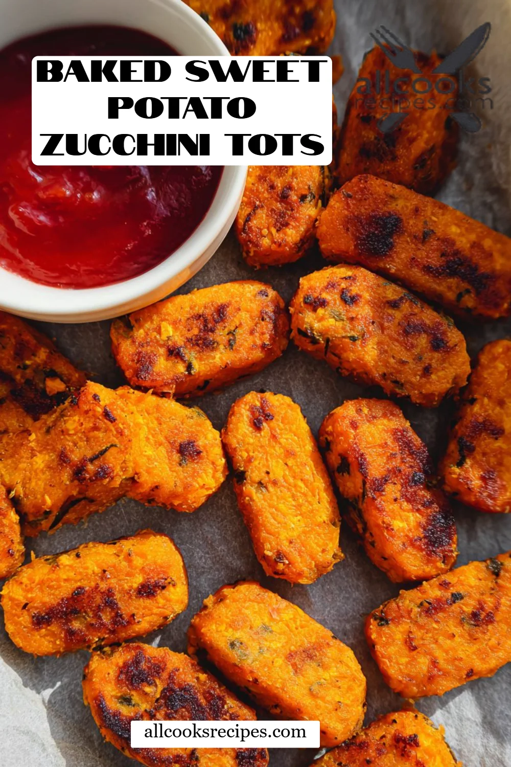 Baked Sweet Potato Zucchini Tots