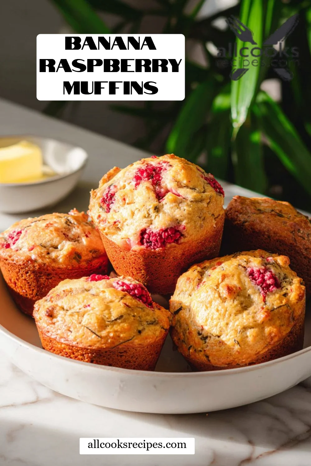Banana Raspberry Muffins