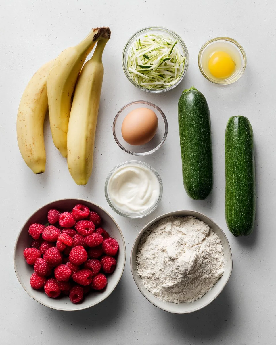 Banana Raspberry Muffins