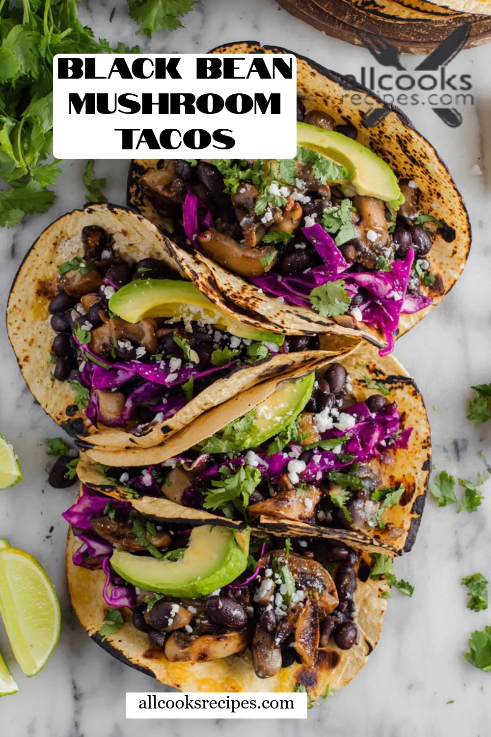 Black Bean Mushroom Tacos