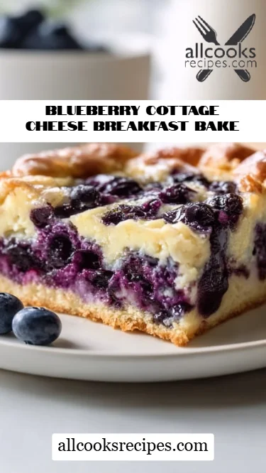 Blueberry Cottage Cheese Breakfast Bake