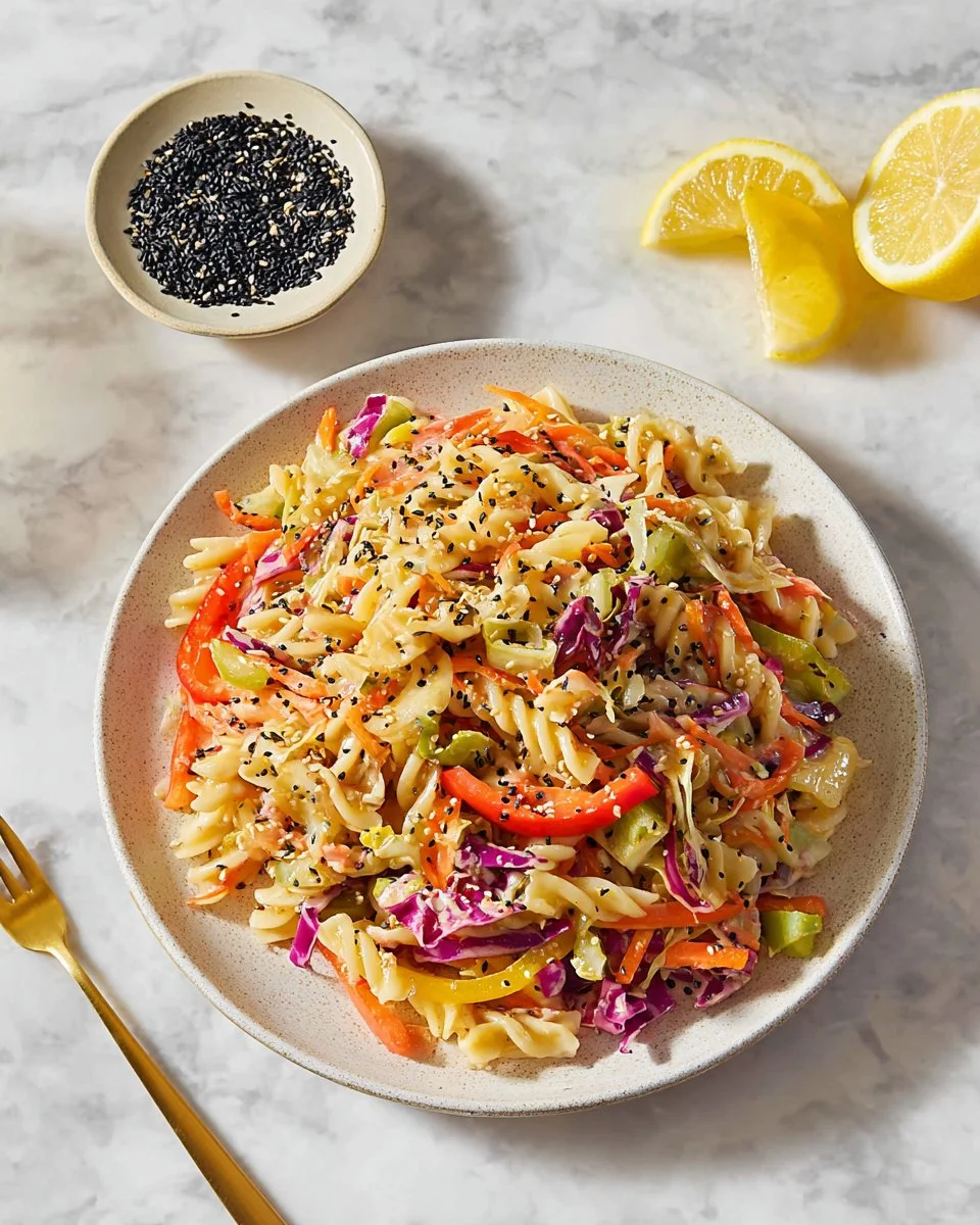 Cabbage Tofu Stir Fry with Spicy Tahini Sauce served in a bowl