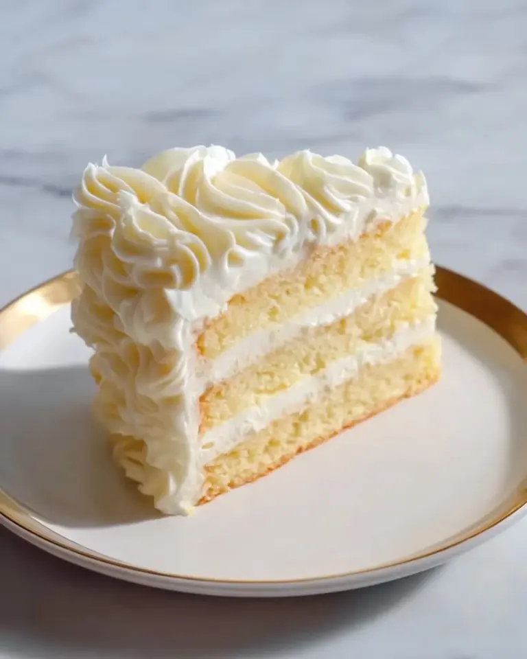 Delicious Chantilly frosting on a beautifully decorated cake.