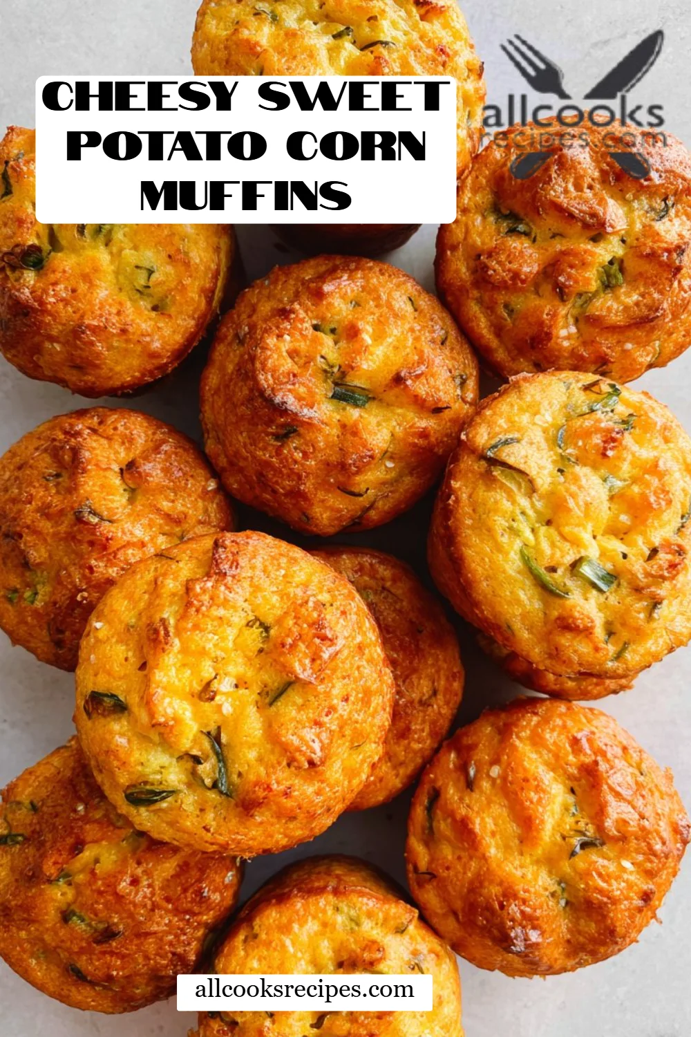 Cheesy Sweet Potato Corn Muffins