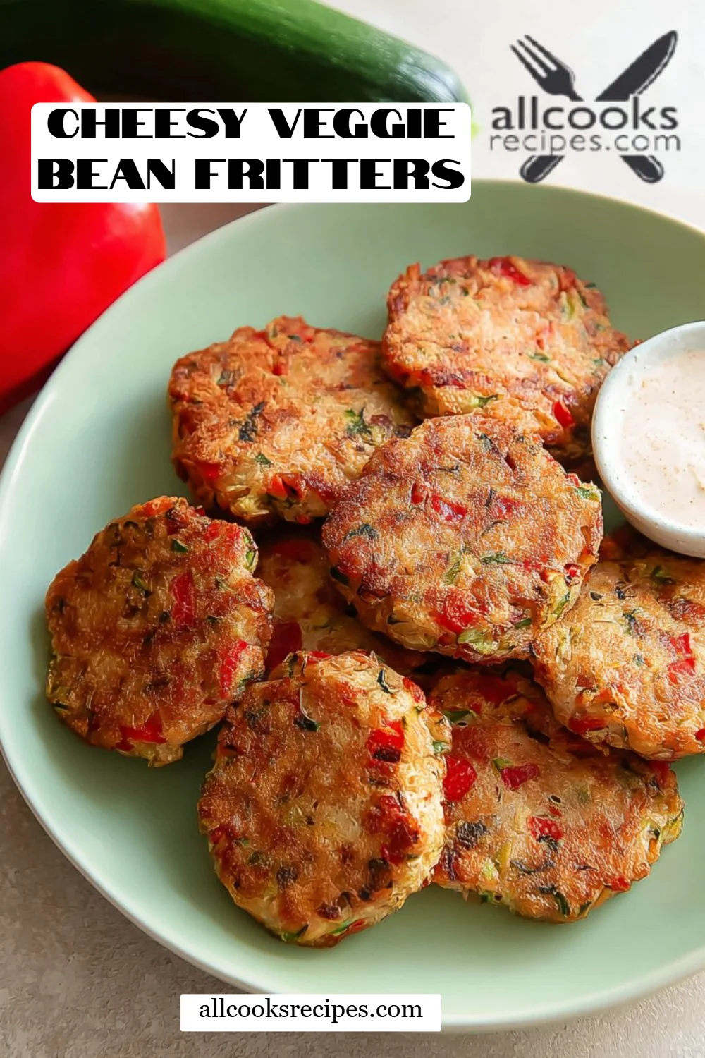 Cheesy Veggie Bean Fritters