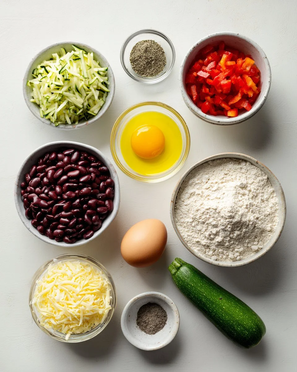 Cheesy Veggie Bean Fritters