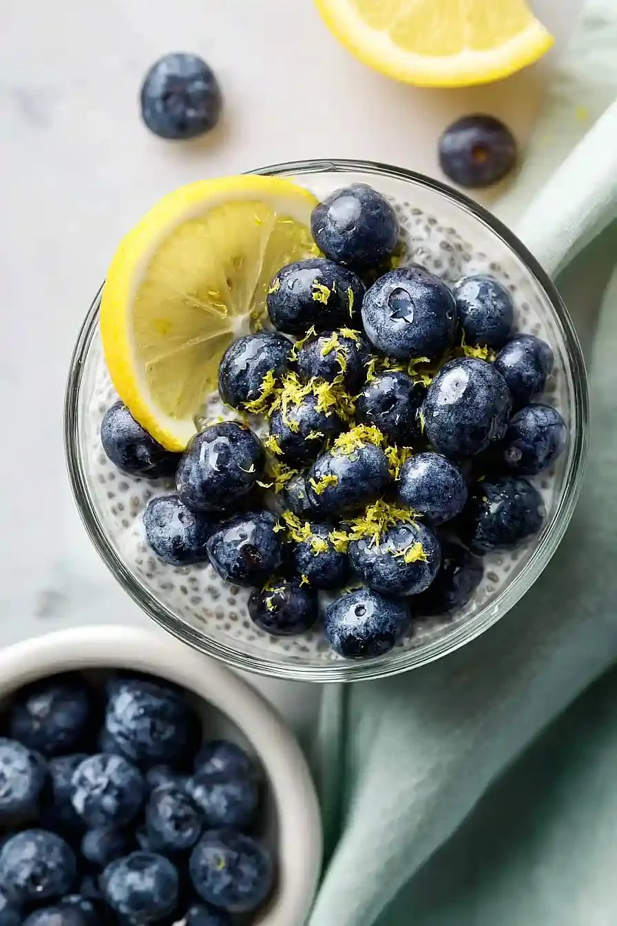 Chia Pudding with Blueberry Jam