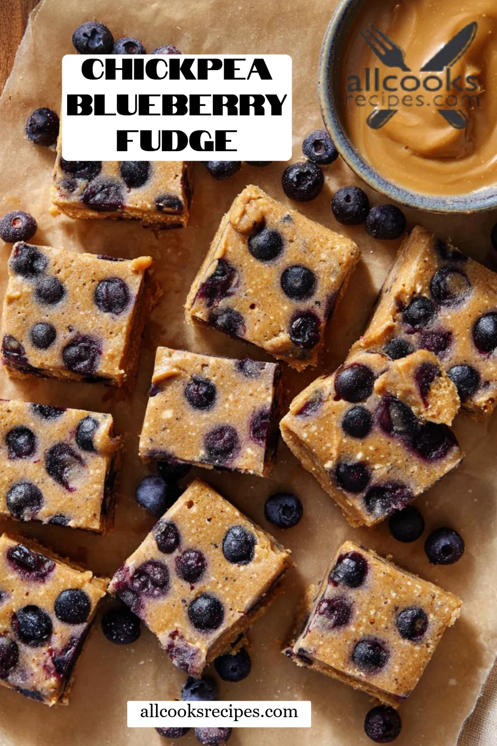 Chickpea Blueberry Fudge