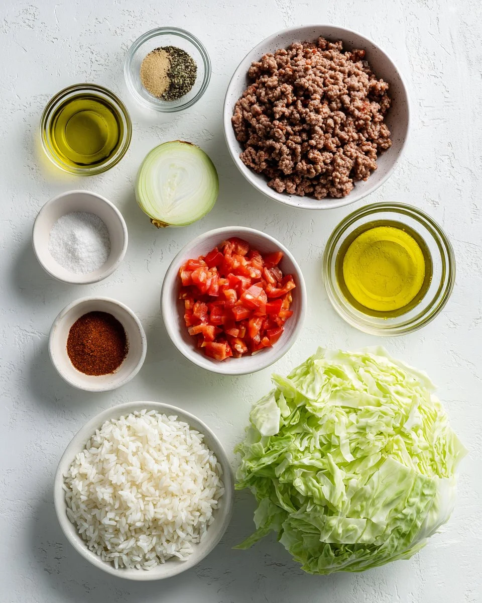 Chipotle Ground Beef and Cabbage Casserole
