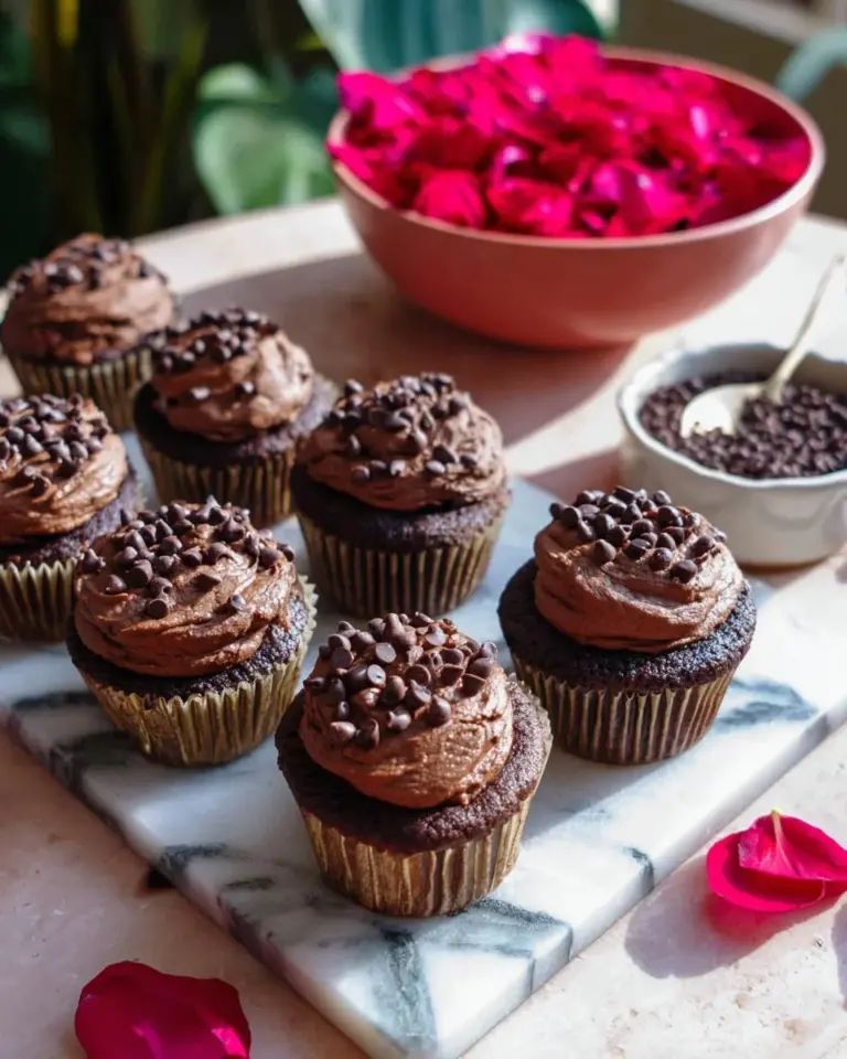 Delicious Chocolate Beetroot Muffins, grain-free and paleo-friendly, on a rustic wooden table.