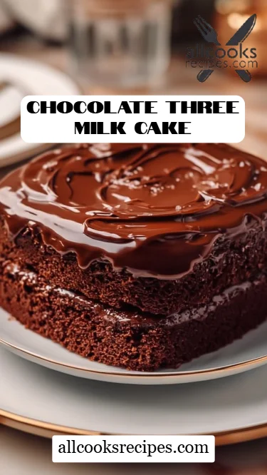 Chocolate Three Milk Cake