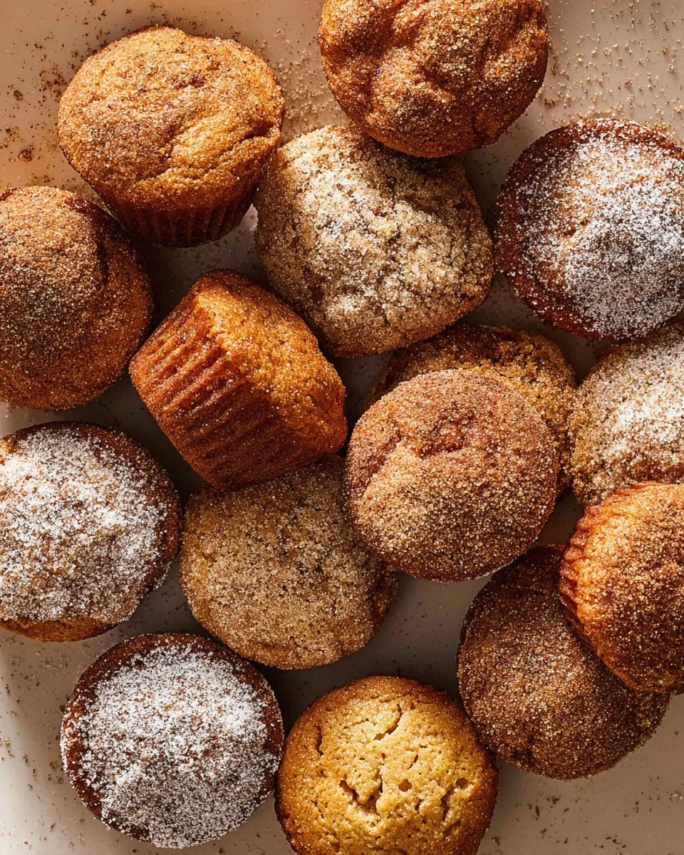 Delicious coconut cinnamon donut holes dusted with cinnamon sugar