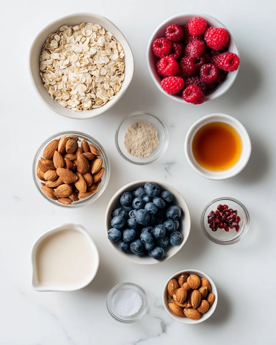 Cozy Berry Baked Oatmeal with Almonds