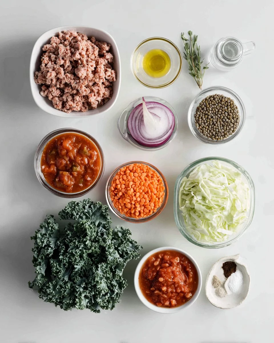 Cozy Crockpot Ground Turkey Lentil Soup