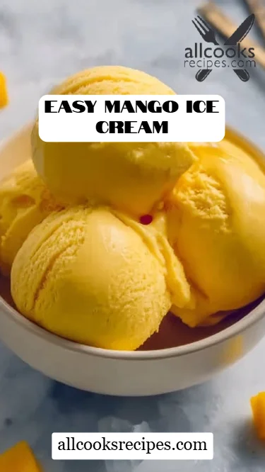Easy Mango Ice Cream