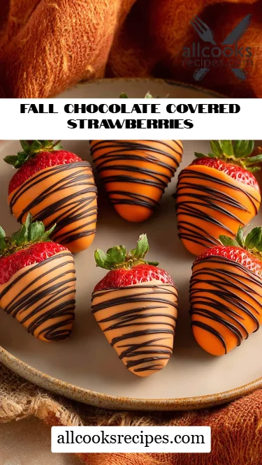 Fall Chocolate Covered Strawberries