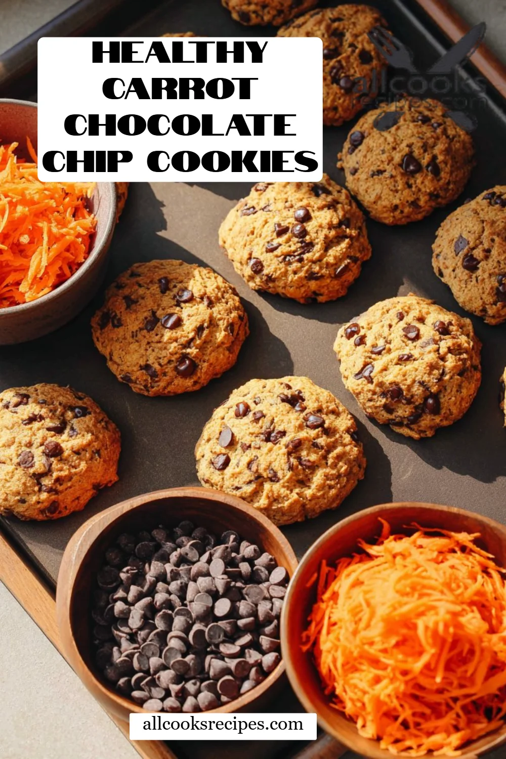 Healthy Carrot Chocolate Chip Cookies