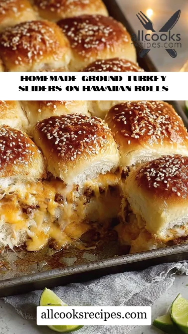 Homemade Ground Turkey Sliders on Hawaiian Rolls