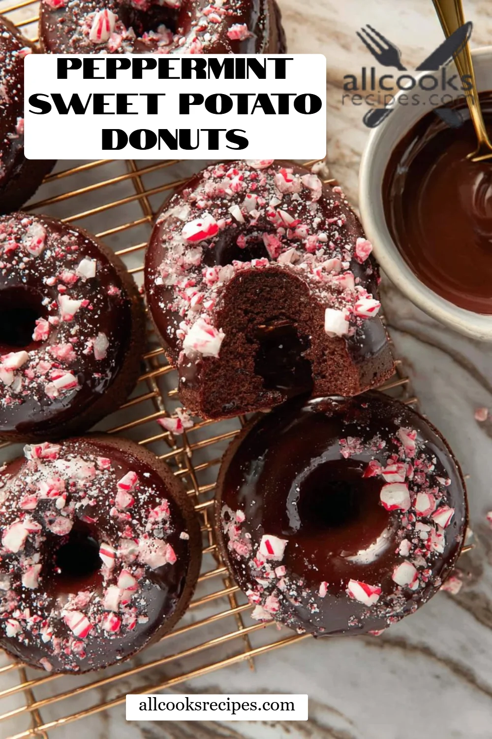 Peppermint Sweet Potato Donuts