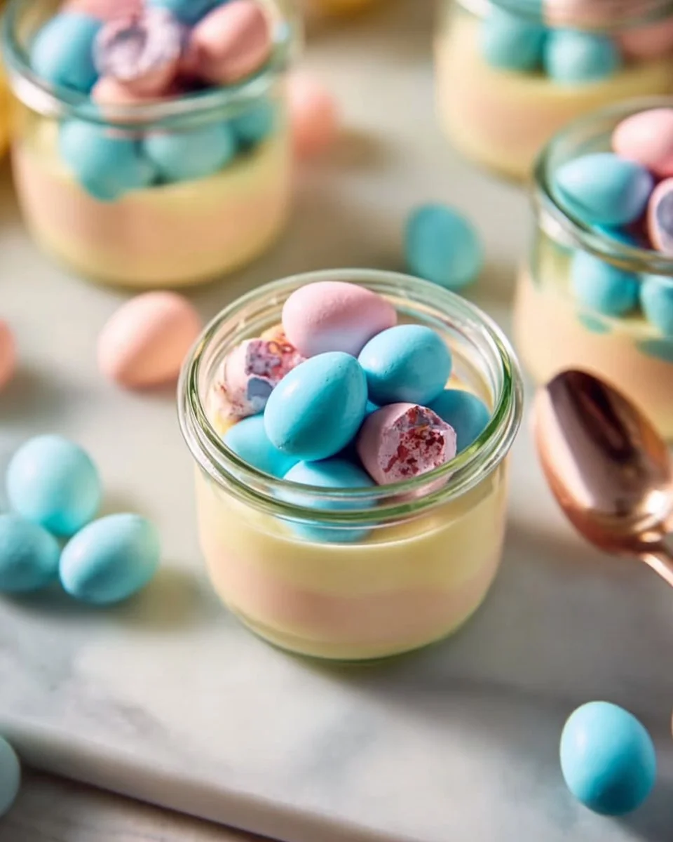 Delicious Robin Egg Fudge in pastel colors for spring festivities