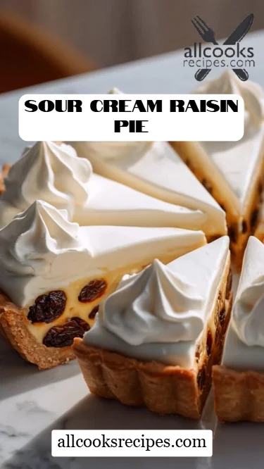 Sour Cream Raisin Pie