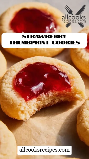 Strawberry Thumbprint Cookies