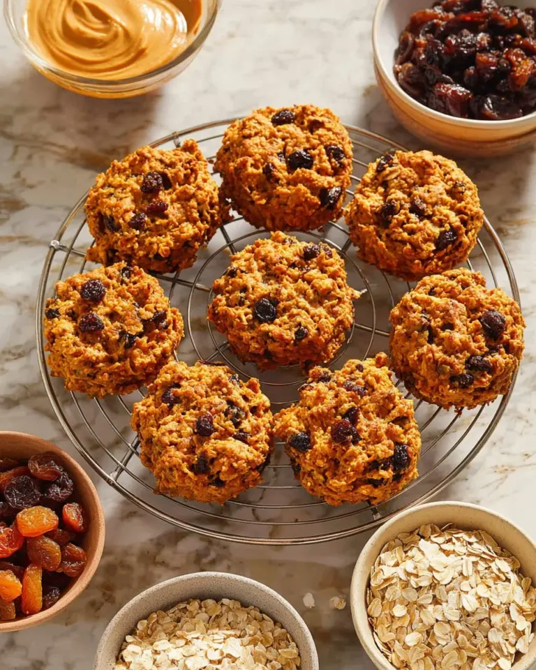 Gluten-free sweet potato oatmeal raisin cookies on a plate
