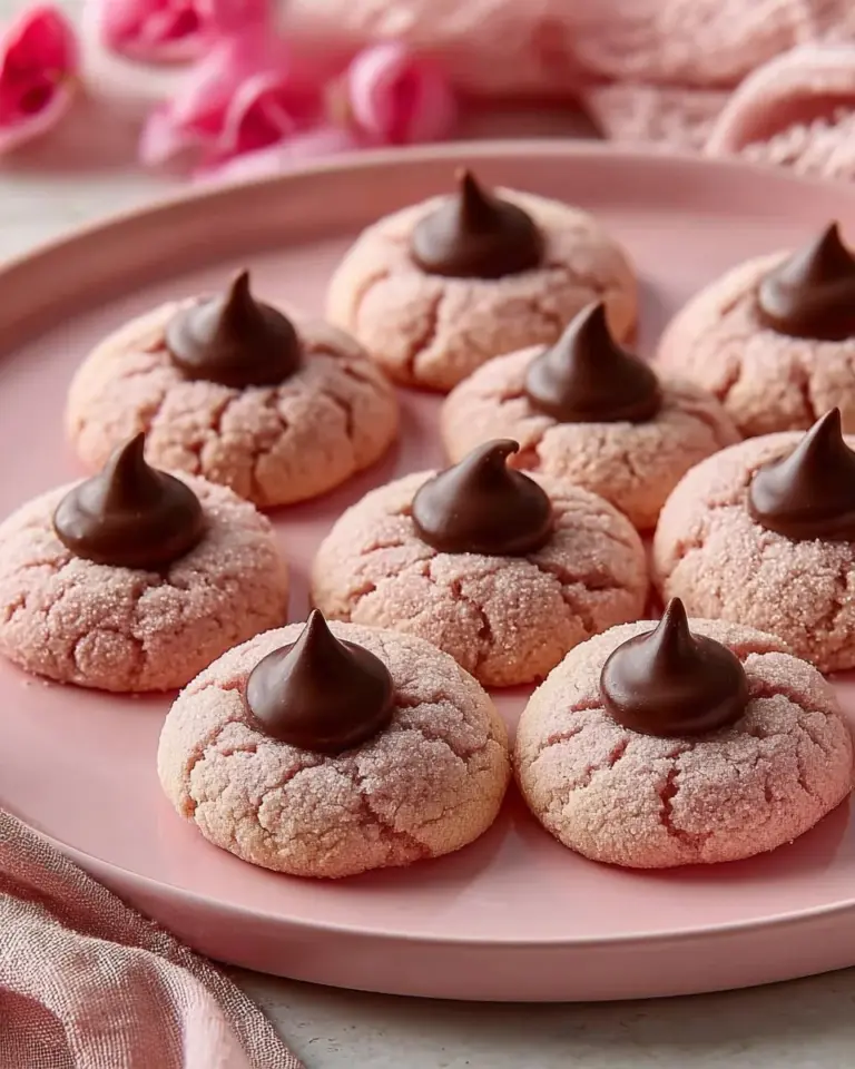 Valentine's Day cherry cookies decorated with heart shapes