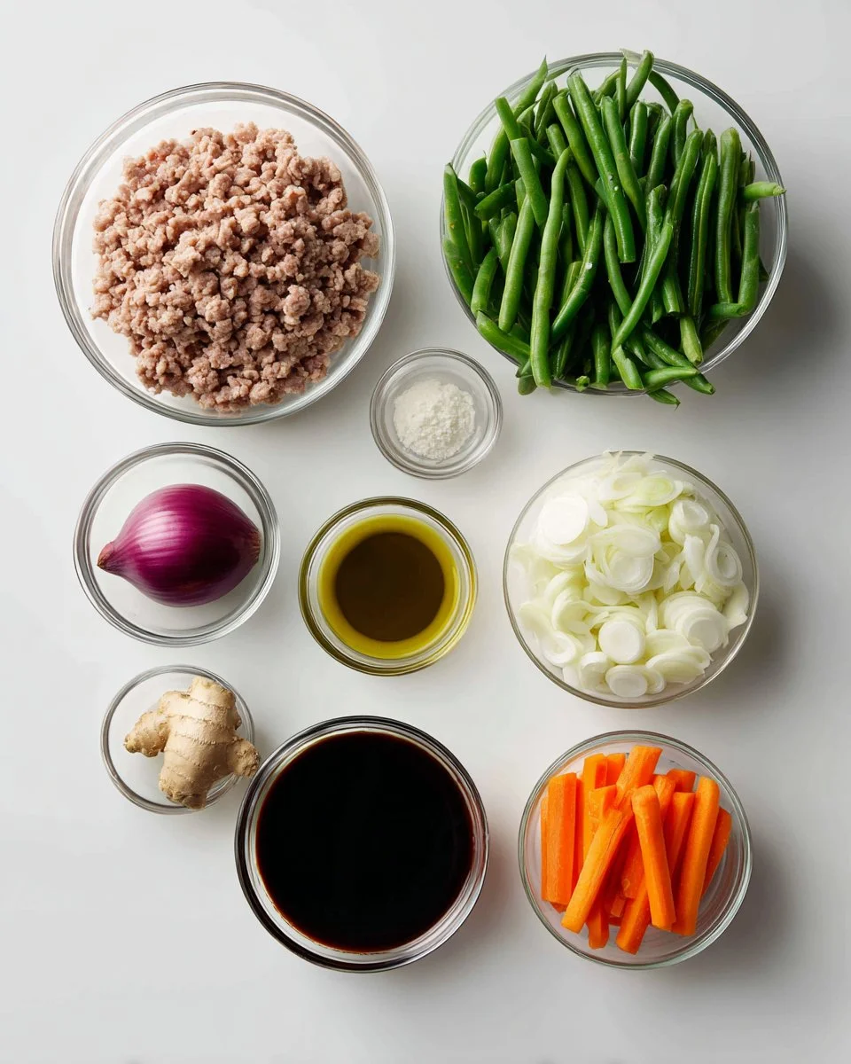 Weeknight Ground Turkey with Green Beans Teriyaki