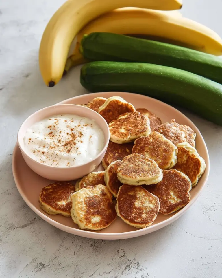 Delicious Zucchini Banana Bites on a plate for healthy snacking
