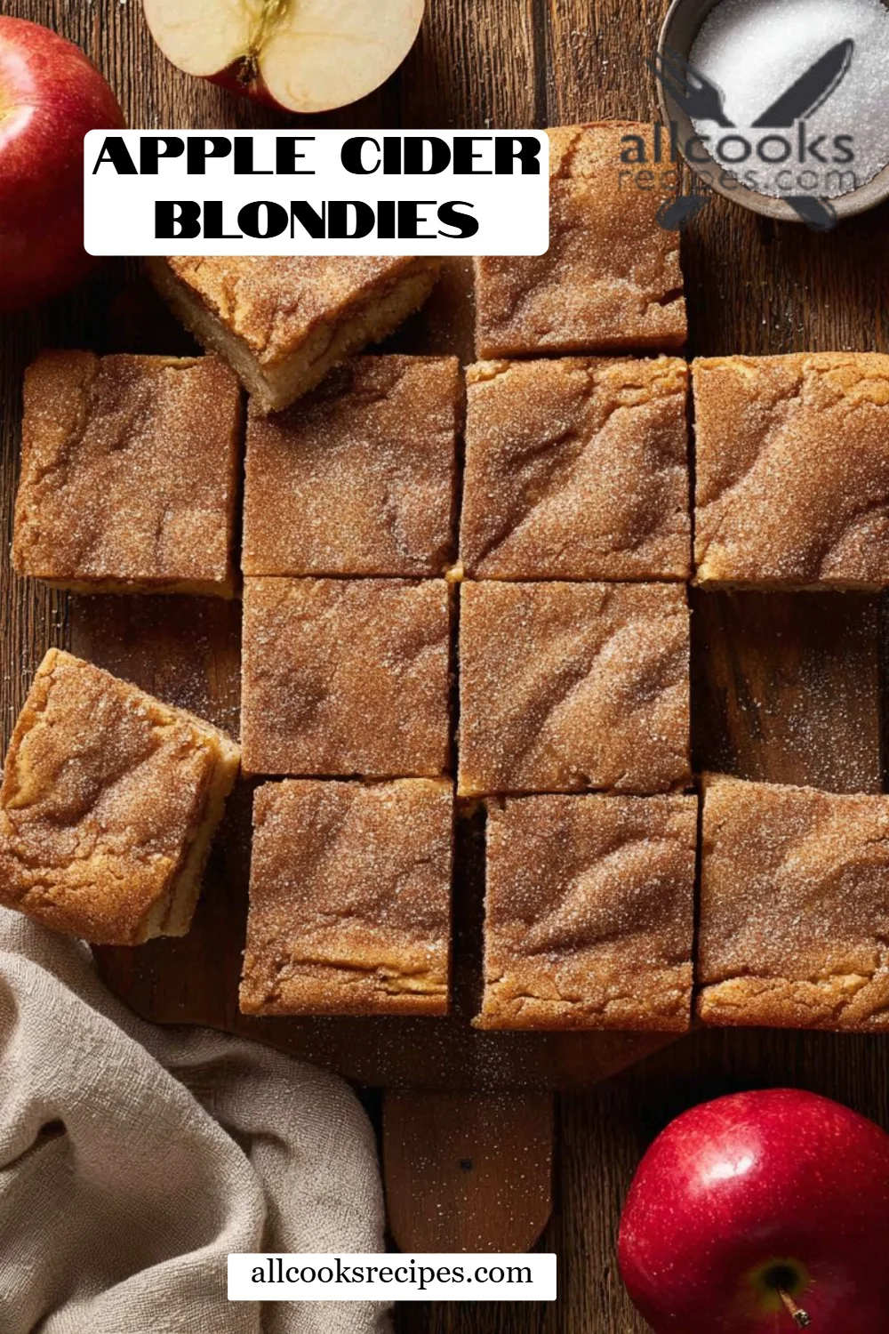 Apple Cider Blondies