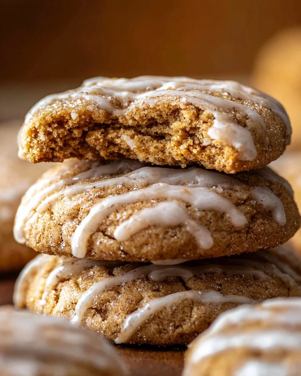 Delicious homemade Apple Cider Cookies on a plate, perfect for autumn.