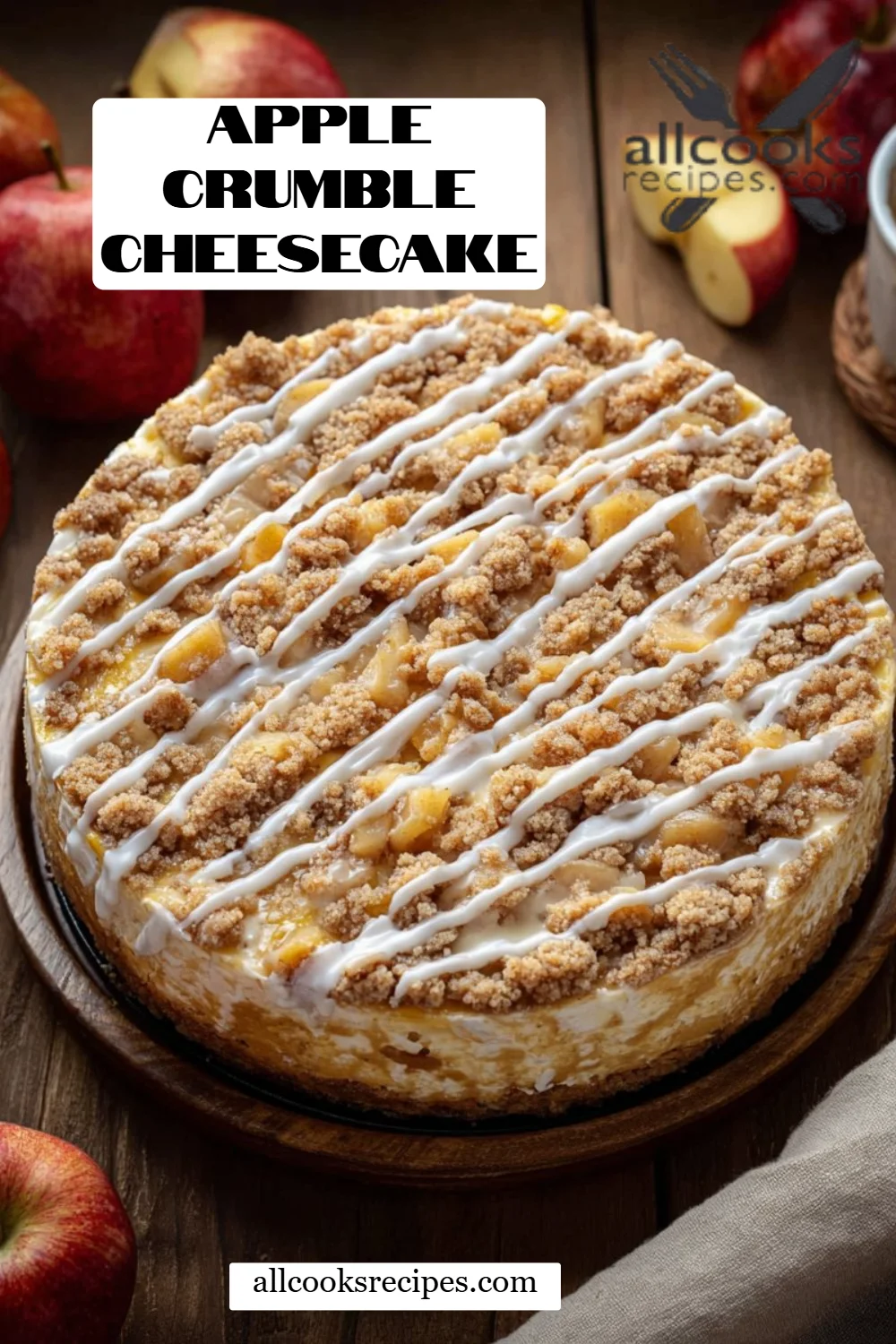 Apple Crumble Cheesecake