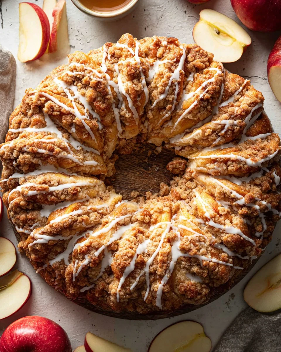 Apple Pie Bomb Wreath decoration for autumn and fall themes