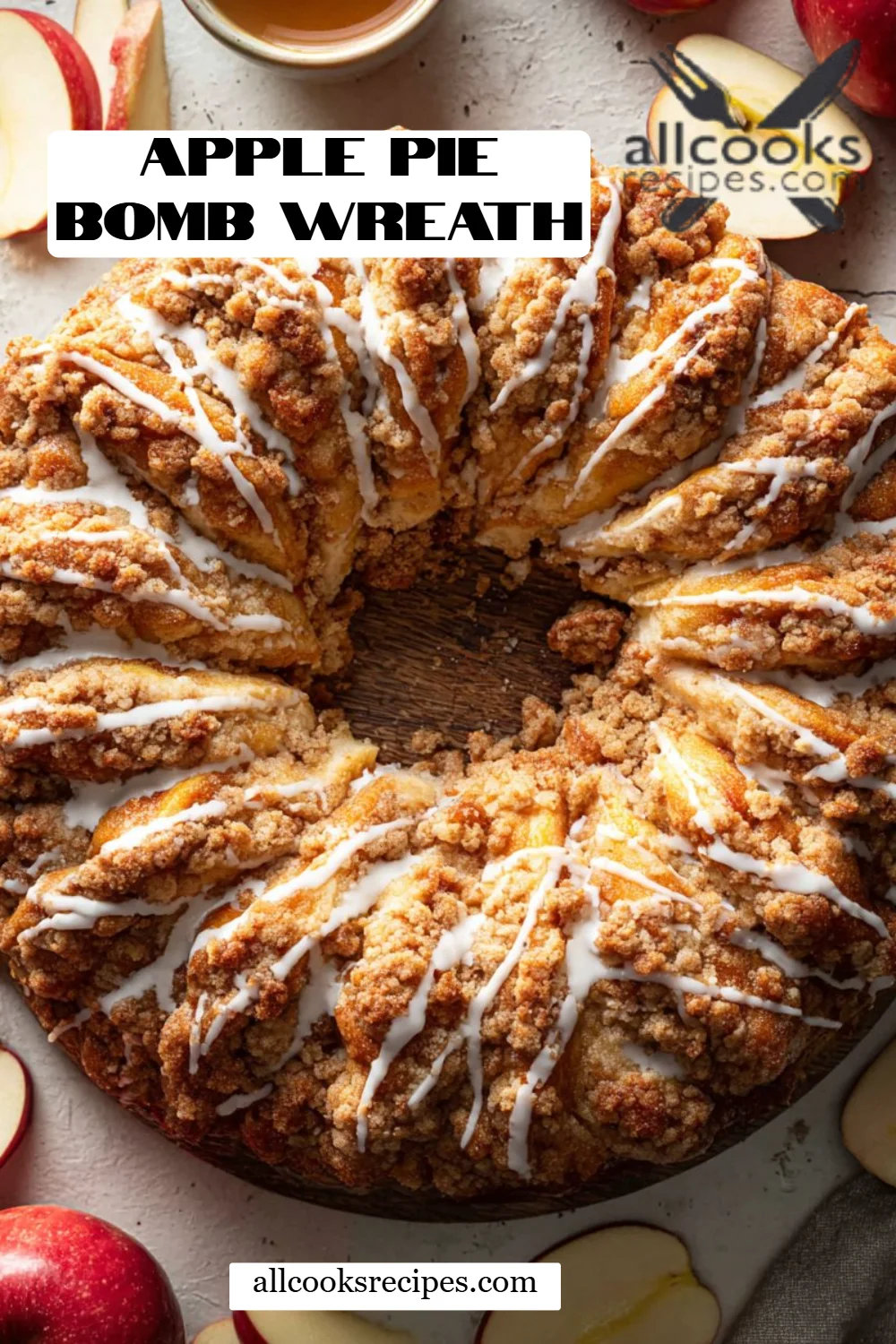 Apple Pie Bomb Wreath
