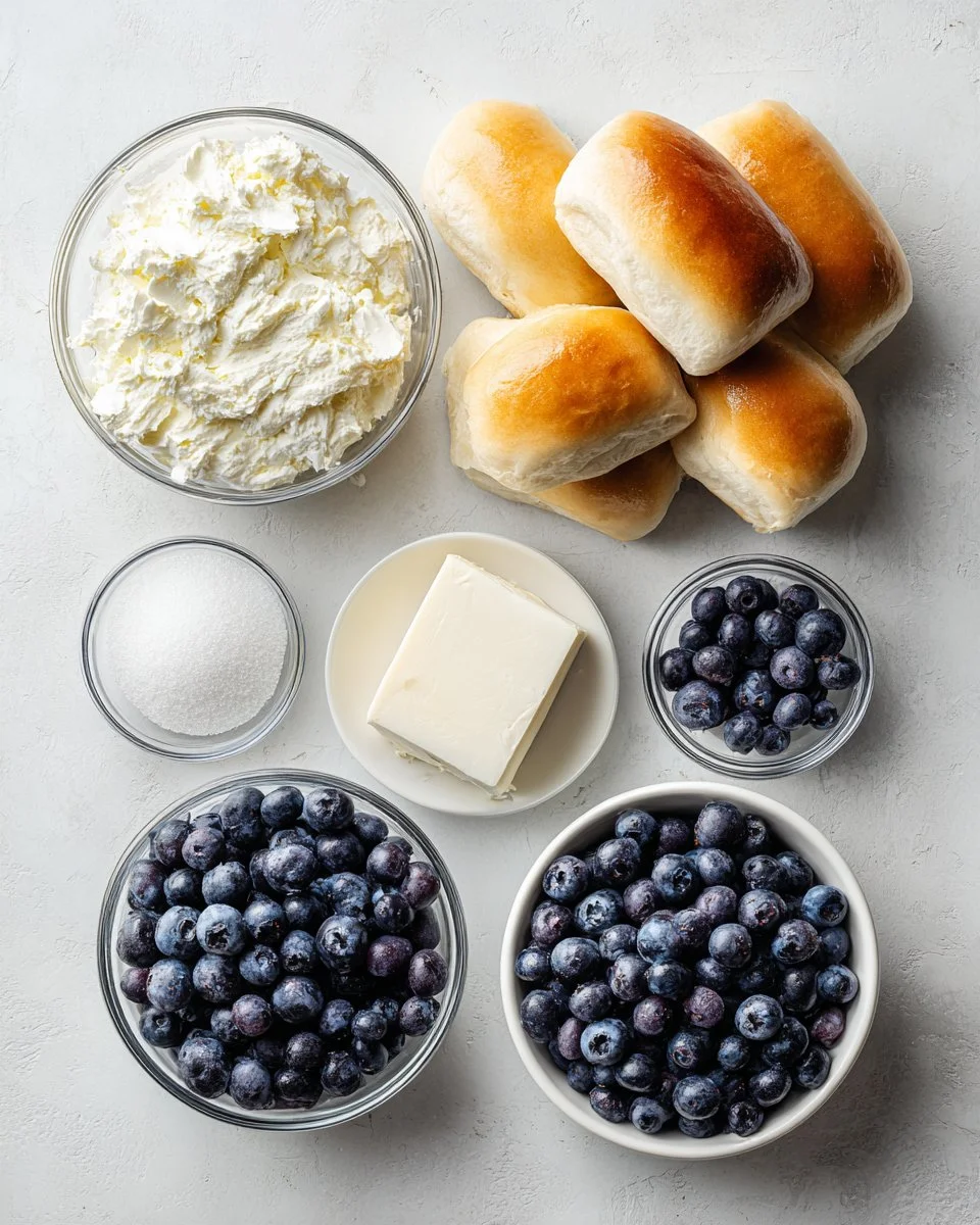 Baked Cream Cheese Blueberry Bombs