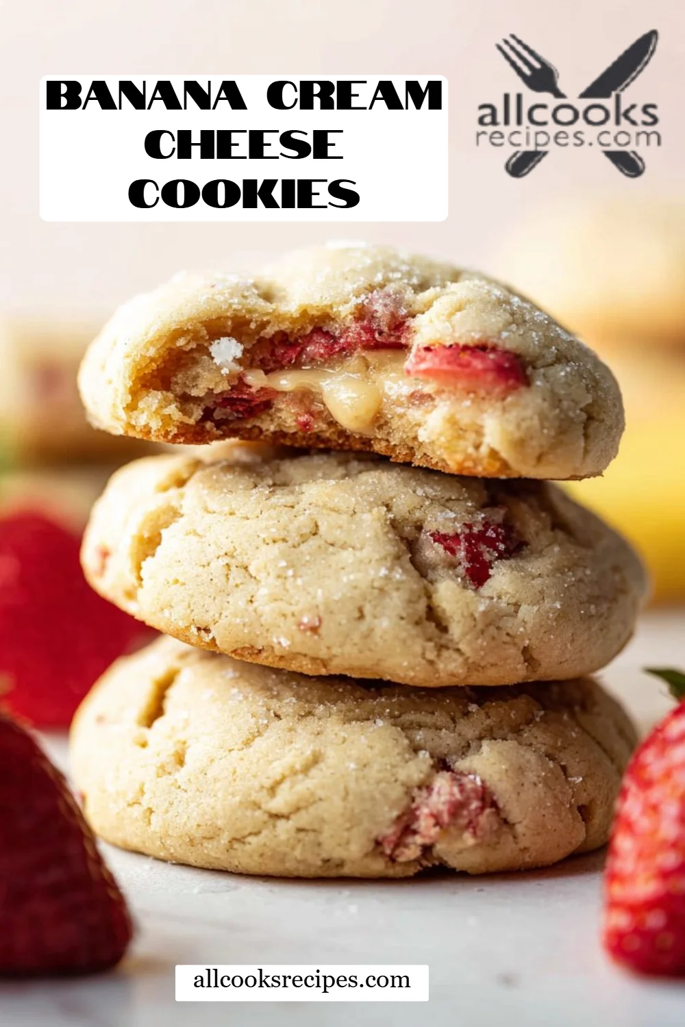 Banana Cream Cheese Cookies
