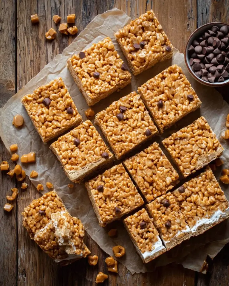 Homemade butterscotch bars with a golden caramel color and rich texture.